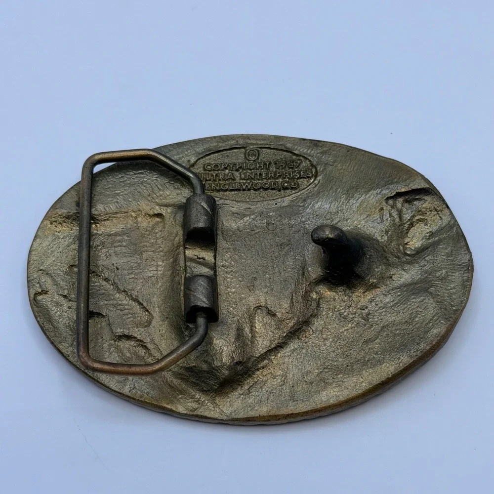 VTG BRASS 1987 Ultra Enterprises Black Canyon of the Gunnison Colorado Buckle